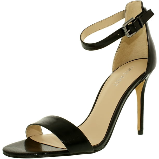 Nine West Womens Mana Leather Heeled Sandal Nine West Womens Mana Leather Heeled Sandal